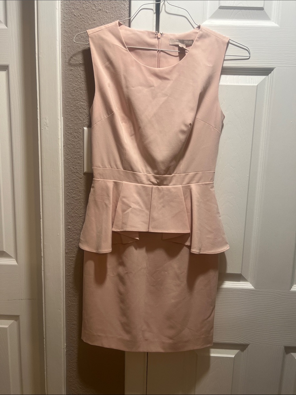 Forever 21 Blush Peplum Sheath Dress